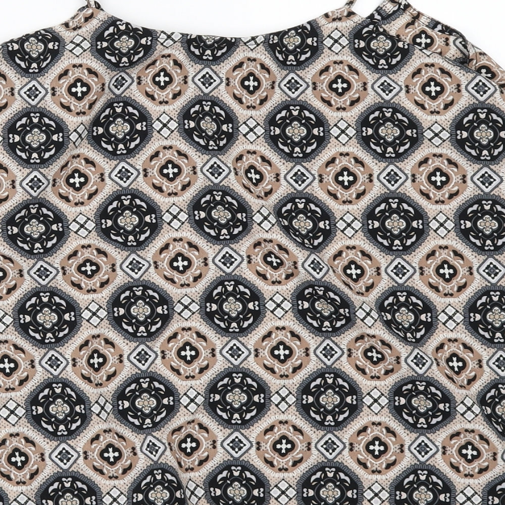 Womens UK Size 8 New Look Beige Camisole Blouse