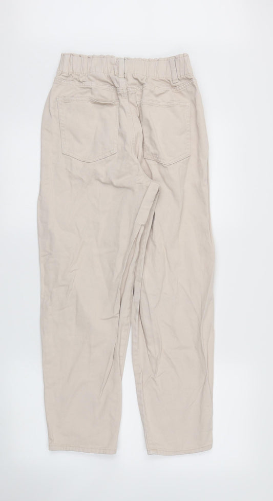Womens UK Size 6 H&M Regular Fit Skinny Ivory Jeans