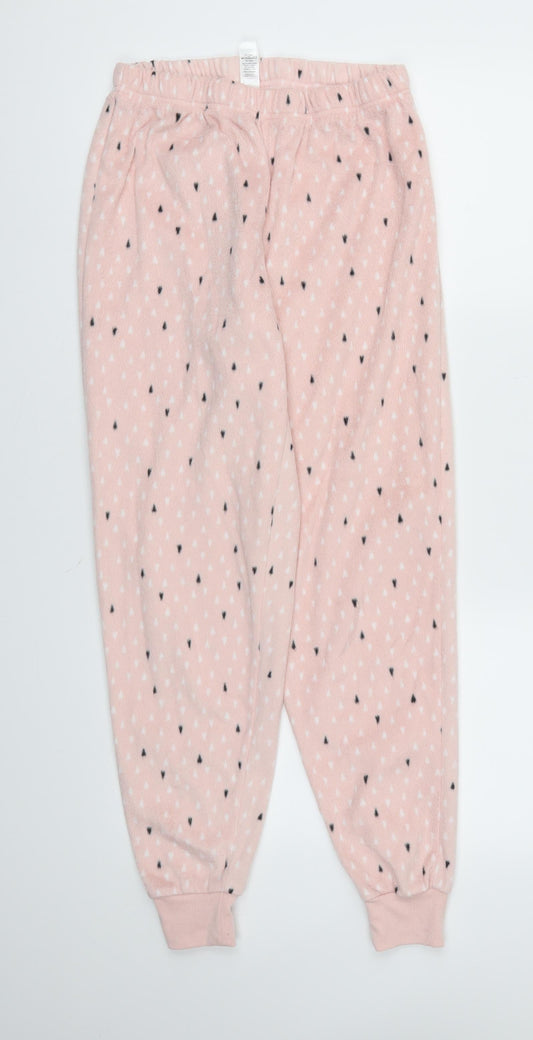 Womens UK Size 8 George Relaxed Fit Pink Trousers