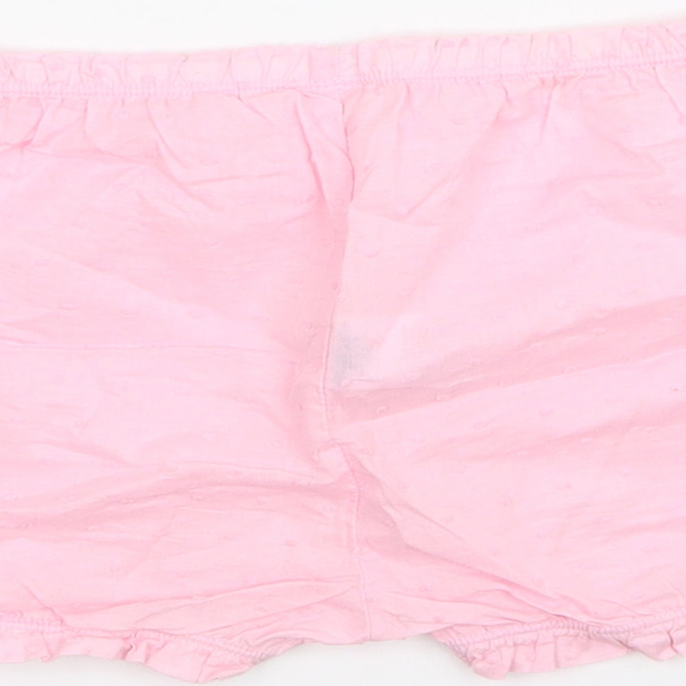 BHS Girls Pink Cropped Trousers Size 9-12 Months