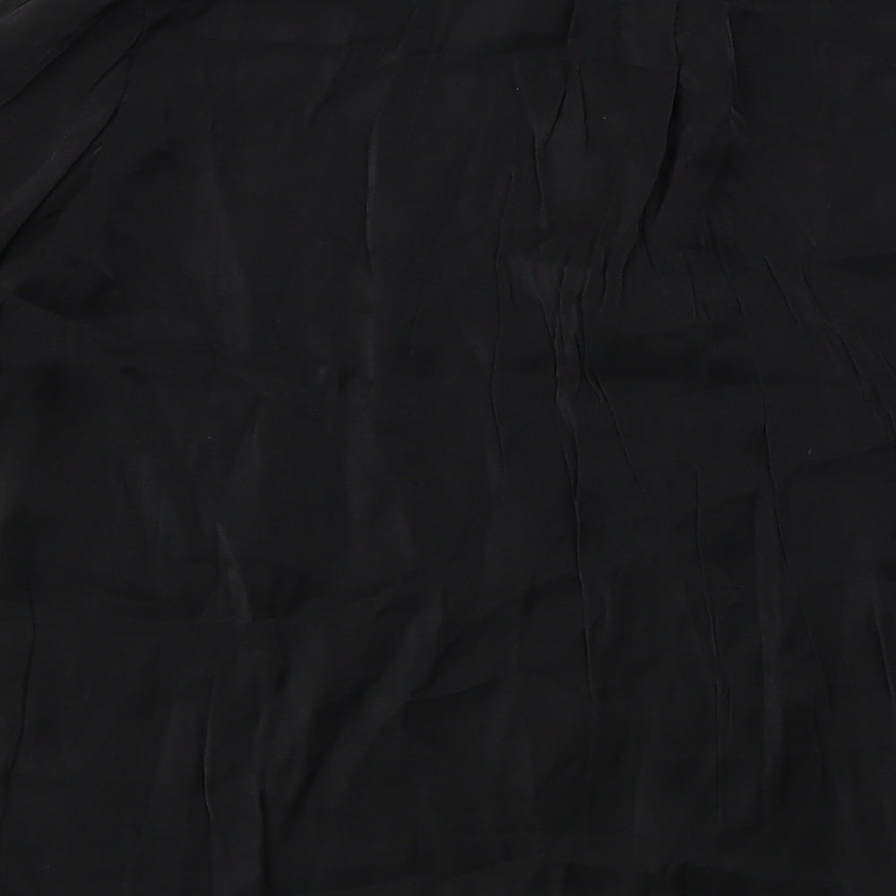 Womens UK Size L By Swan Black Basic Blouse