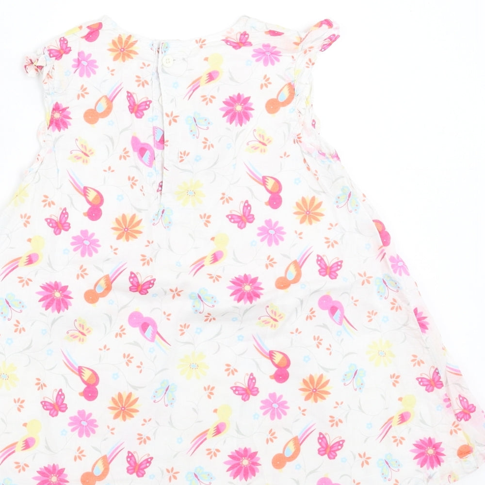 F&F Girls Pink Floral Shift Size 12-18 Months
