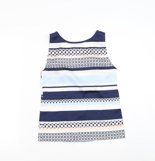 Womens UK Size 8 H&M Blue Basic Blouse