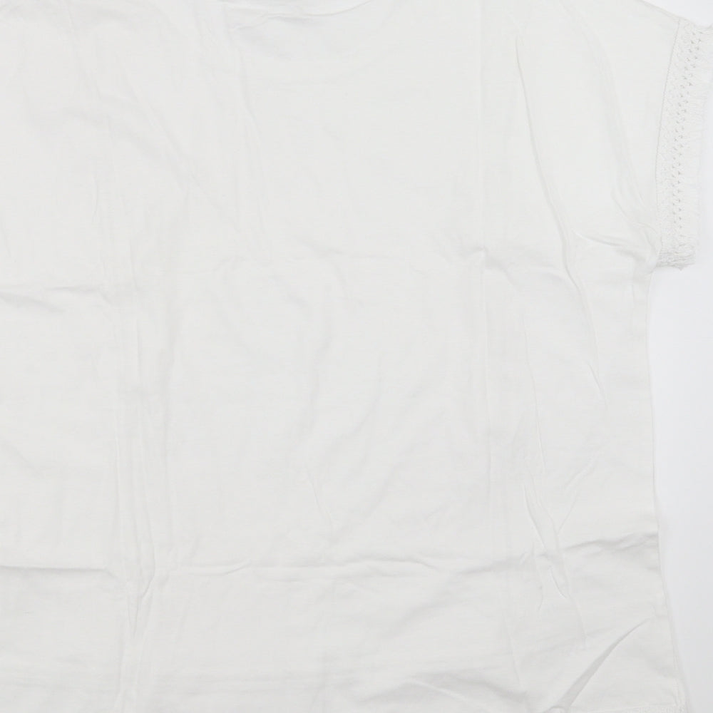 Sainsburys Womens White Basic T-Shirt Size 16