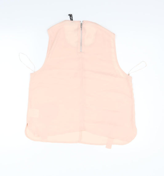 iNFLUENCE Womens Pink Basic Blouse Size 14