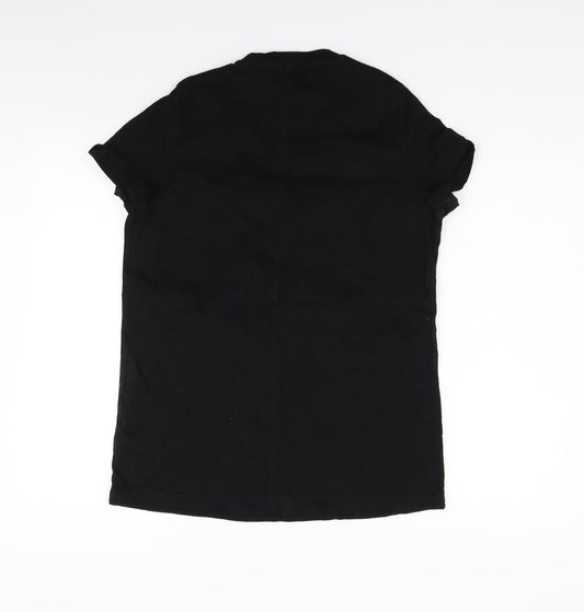 Womens UK Size 10 Very Black Basic T-Shirt