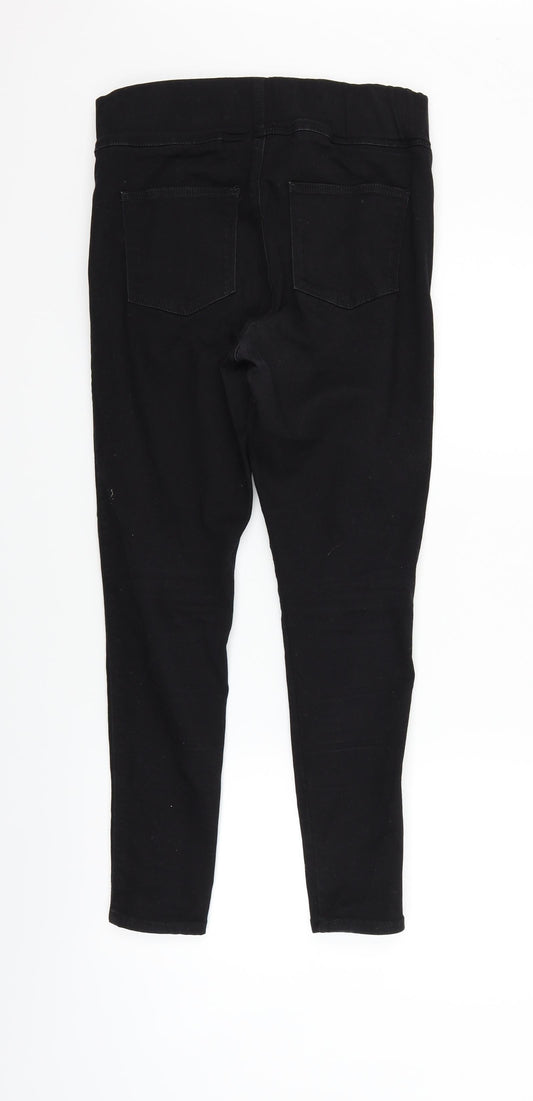 Very Womens Black Straight Jeans Size 12 L25 in