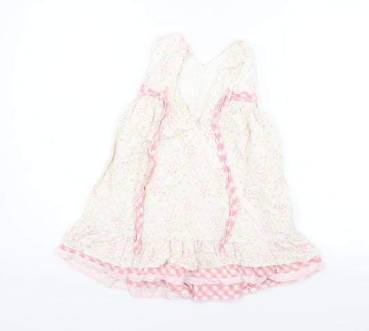 Matalan Girls Pink Check Fit & Flare Size 2-3 Years