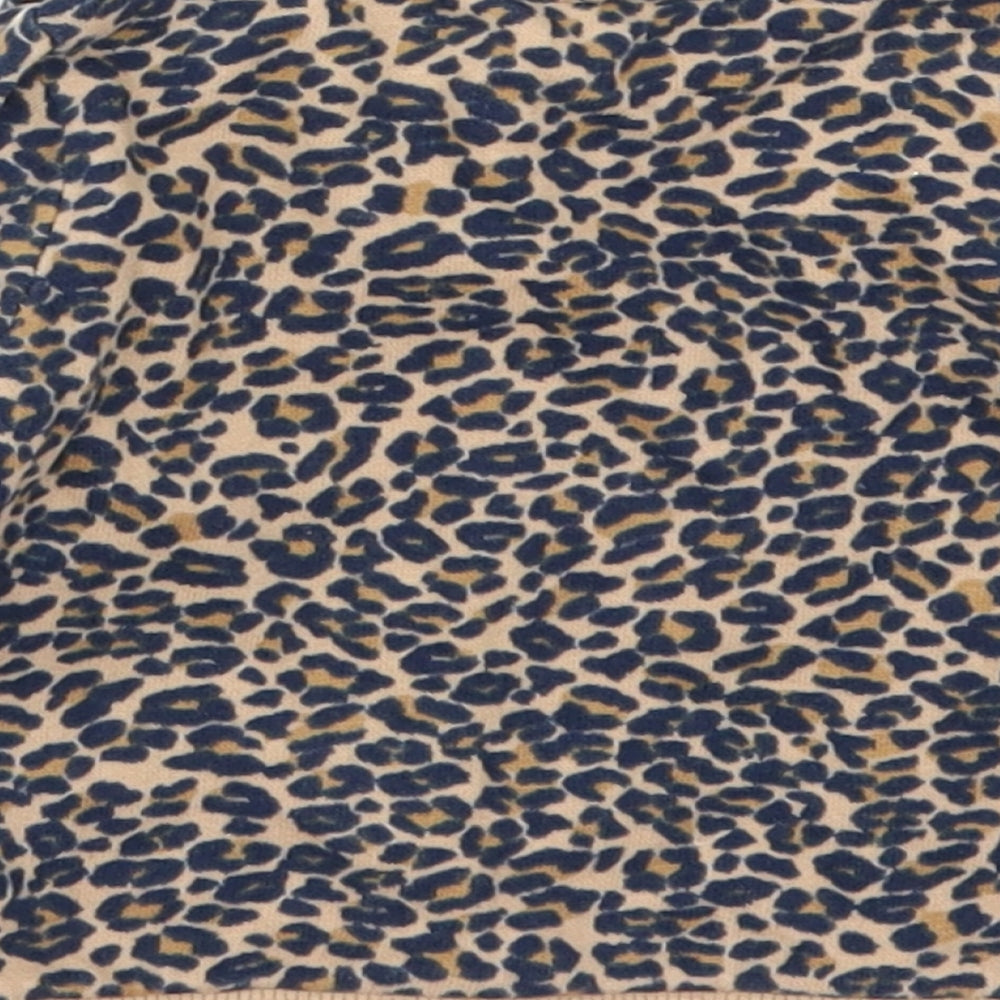 TU Girls Brown Animal Print Basic T-Shirt Size 3-6 Months