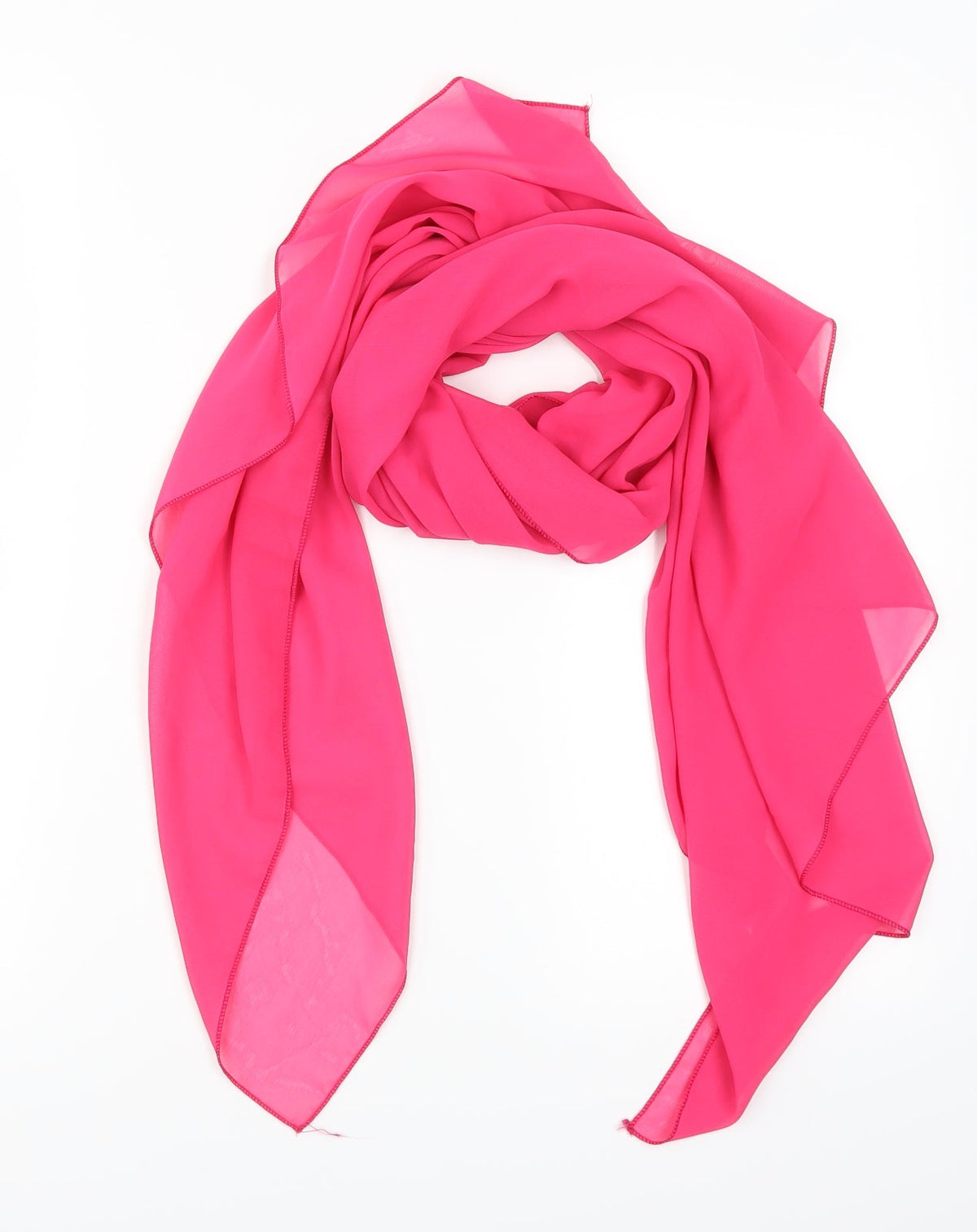 Front view of David Sanderson women’s pink scarf