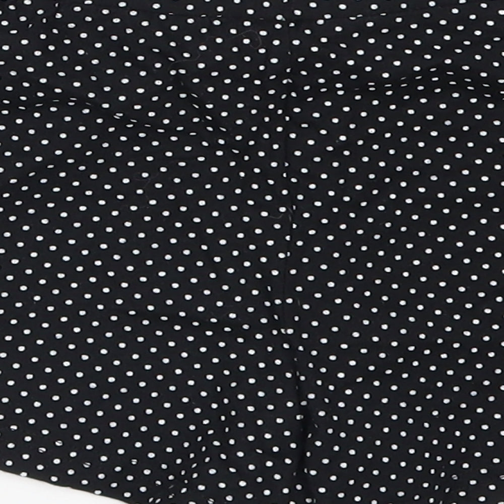 New Look Girls Black Polka Dot Sweat Shorts Size M