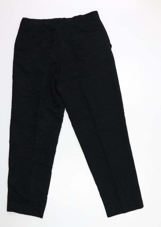 franchetti Mens Black Trousers Size 36 in L30 in