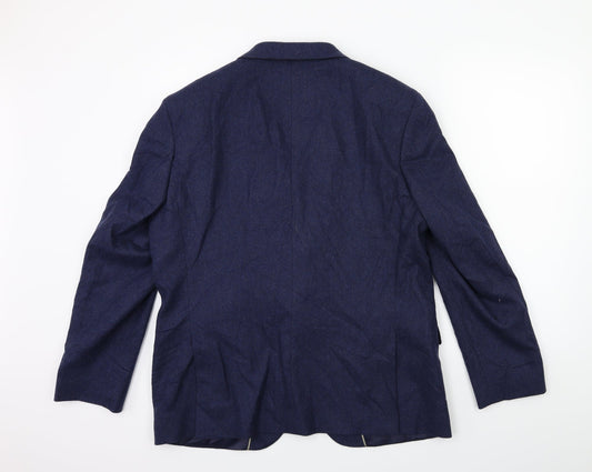 Mens UK Size 42 Marks and Spencer Regular Blue Suit Jacket