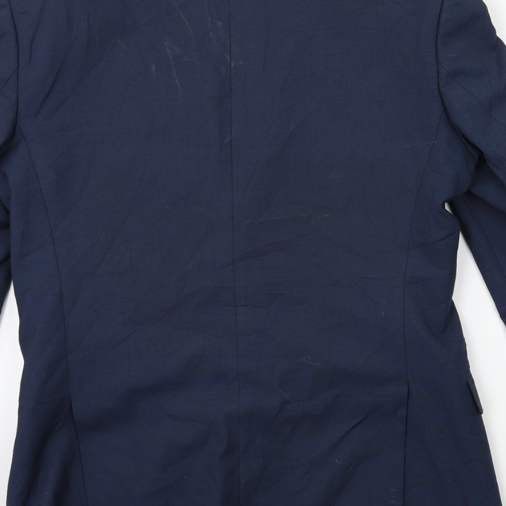 Mens UK Size 36 Marks and Spencer Regular Blue Suit Jacket