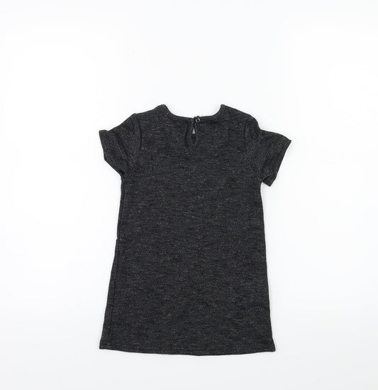 Primark Baby Black Floral A-Line Size 12-18 Months