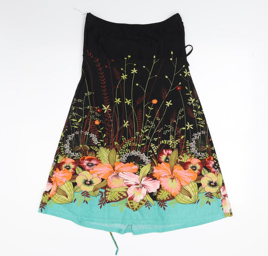 Apricot Womens Multicoloured Floral A-Line Size L