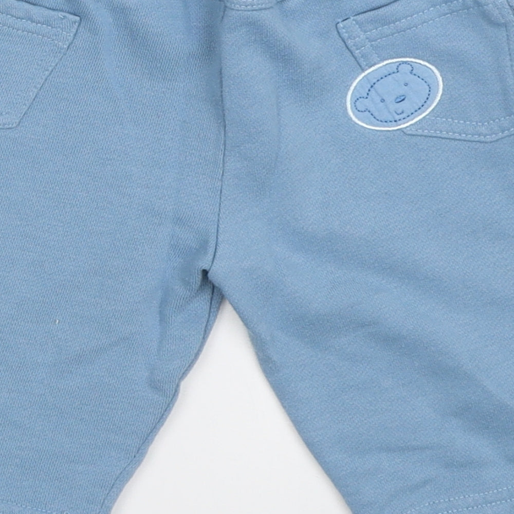 TU Boys Blue Jogger Trousers Size 0-3 Months