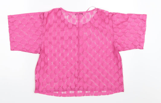 Atmosphere Womens Pink Basic T-Shirt Size 8