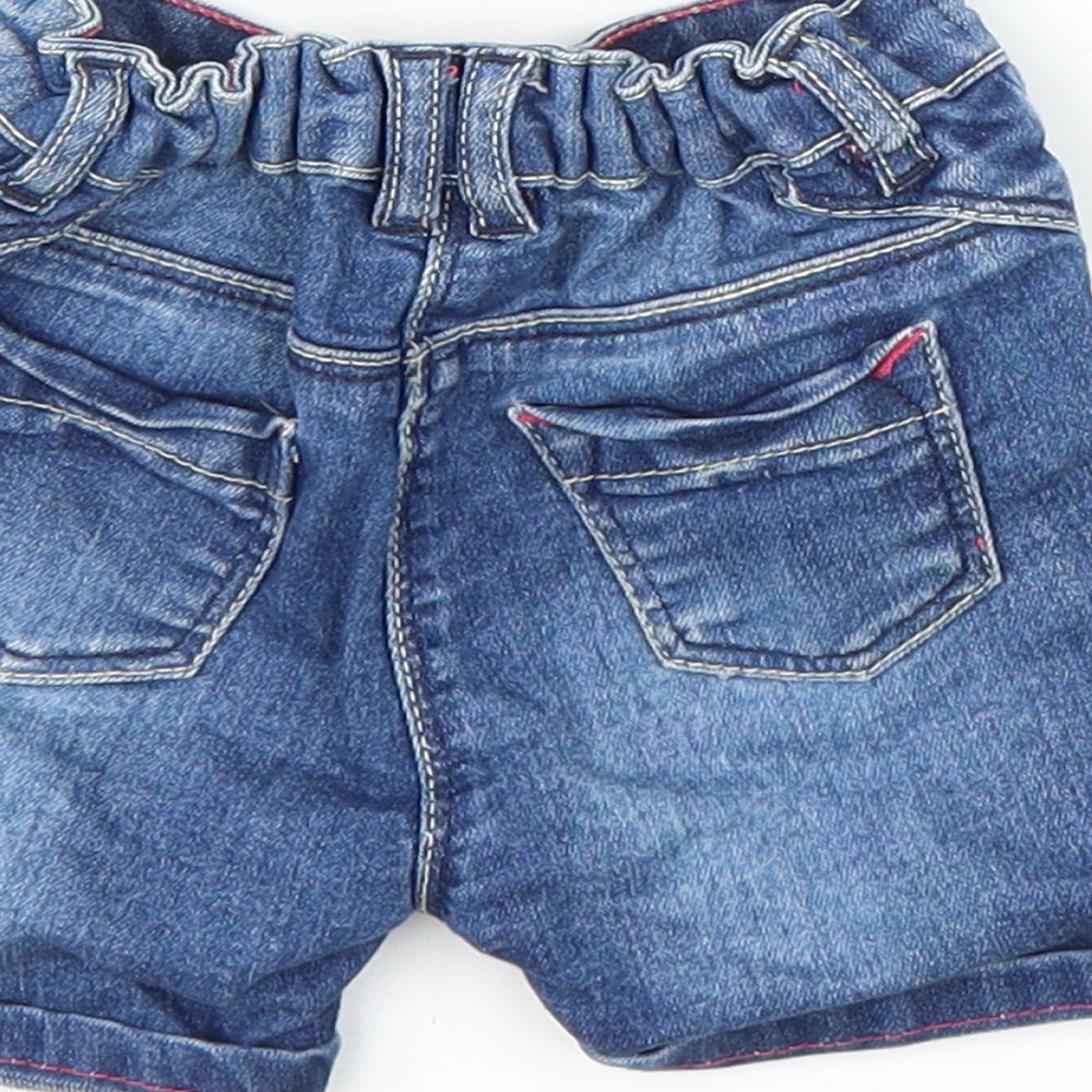 Matalan Girls Blue Capri Trousers Size 12-18 Months - Shorts