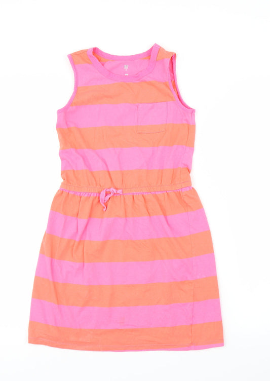 Gap Girls Pink Striped A-Line Size XL
