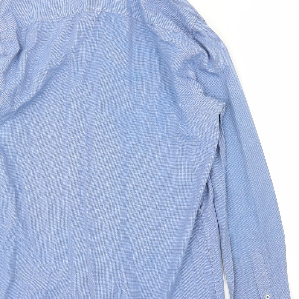 F&F Mens Blue Button-Up Size 15.5