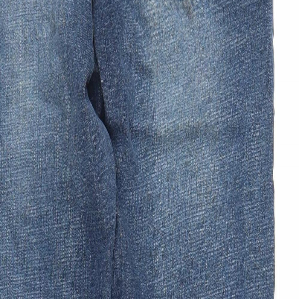 Tian Ge Jeans Womens Blue Denim Straight Jeans Size S L28 in