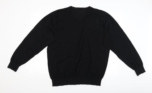 George Mens Black Pullover Jumper Size 2XL
