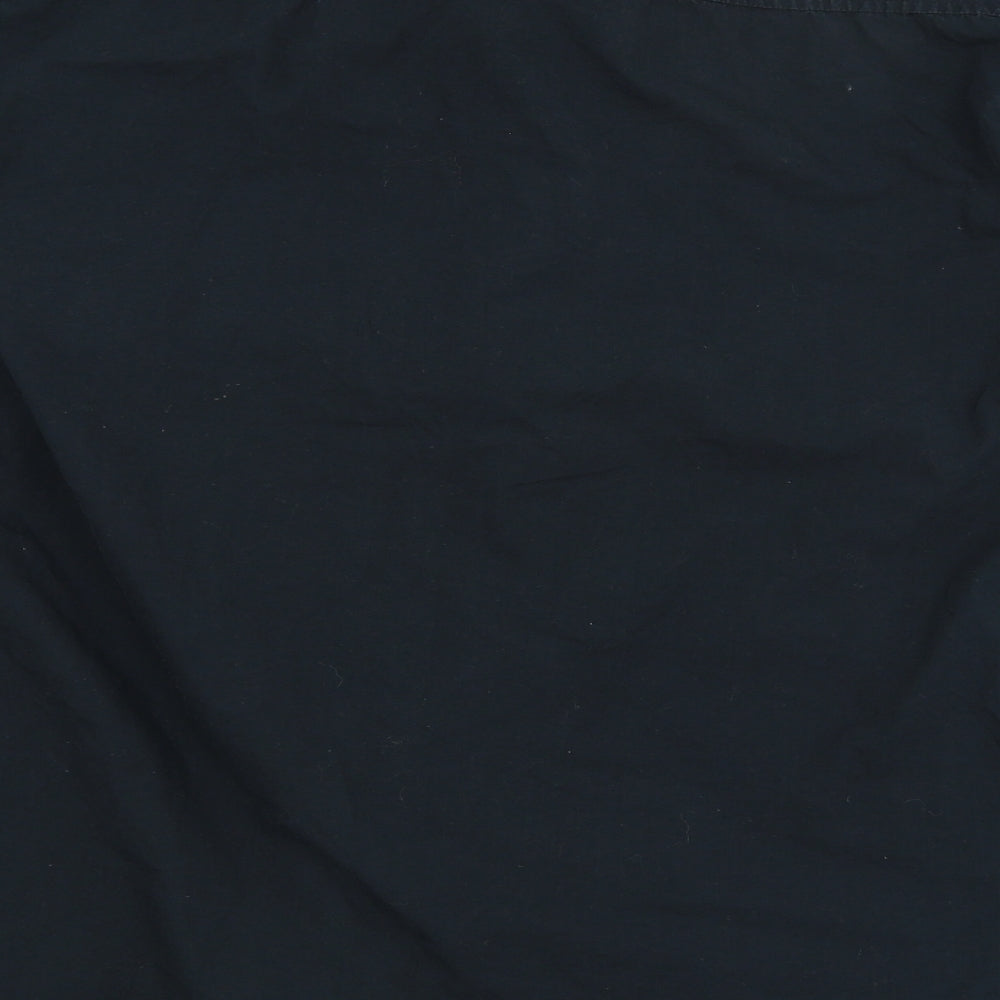 Mens UK Size XL Burton Black Button-Up Long Sleeve Casual Shirt