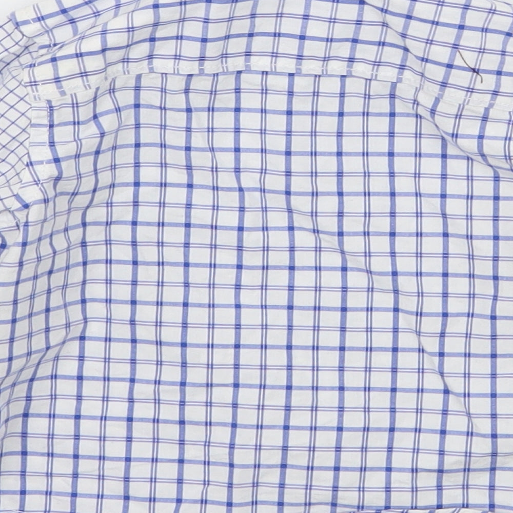 Mothercare Baby White Check Basic Button-Up Size 9-12 Months