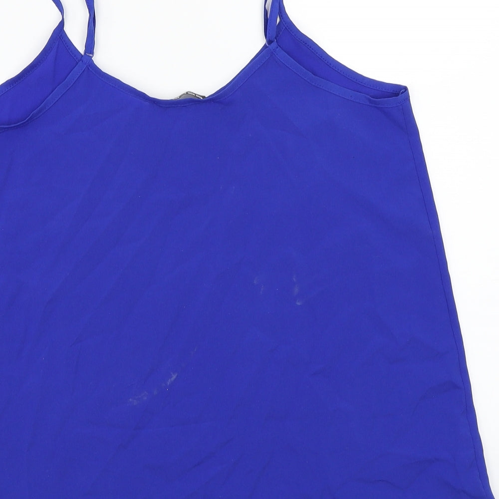 Womens UK Size 12 Select Blue Basic T-Shirt