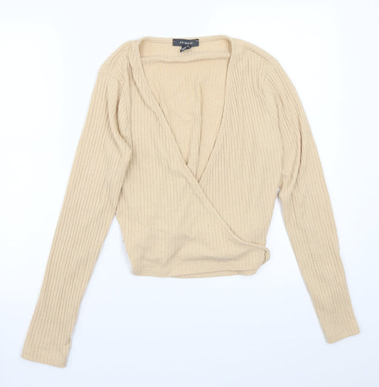 Primark Womens Beige Cardigan Jumper Size M