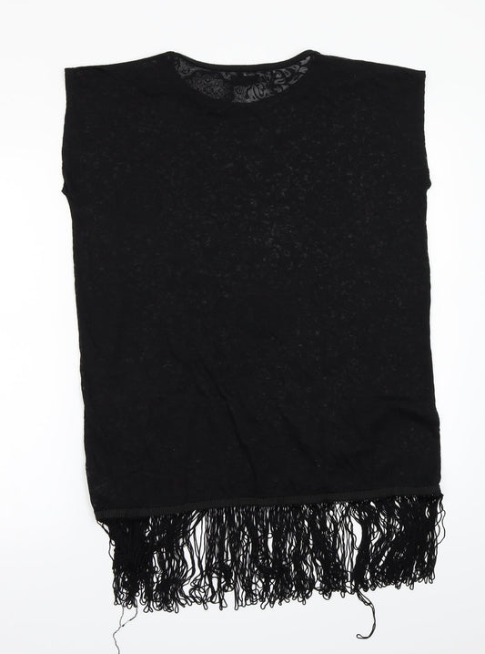 F&F Womens Black Basic T-Shirt Size S