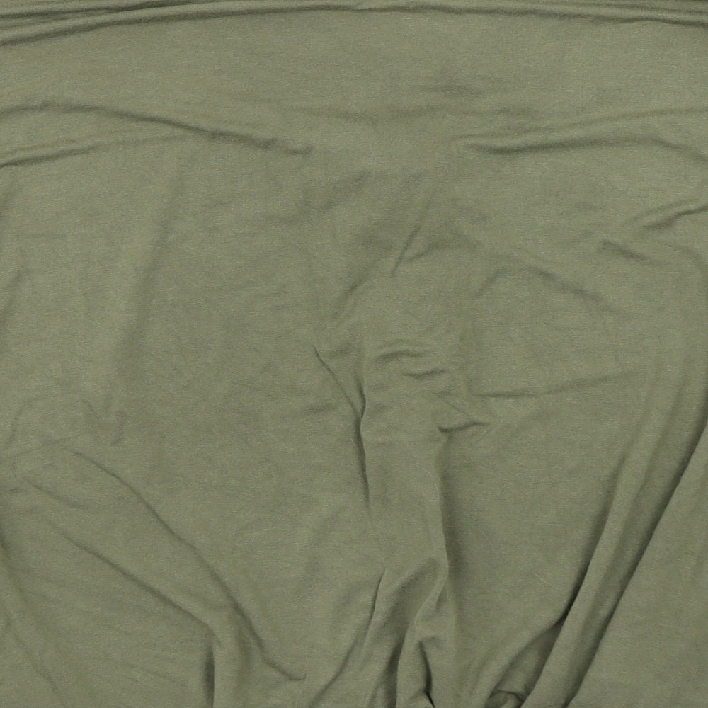 Womens UK Size M Brave Soul Green Basic T-Shirt