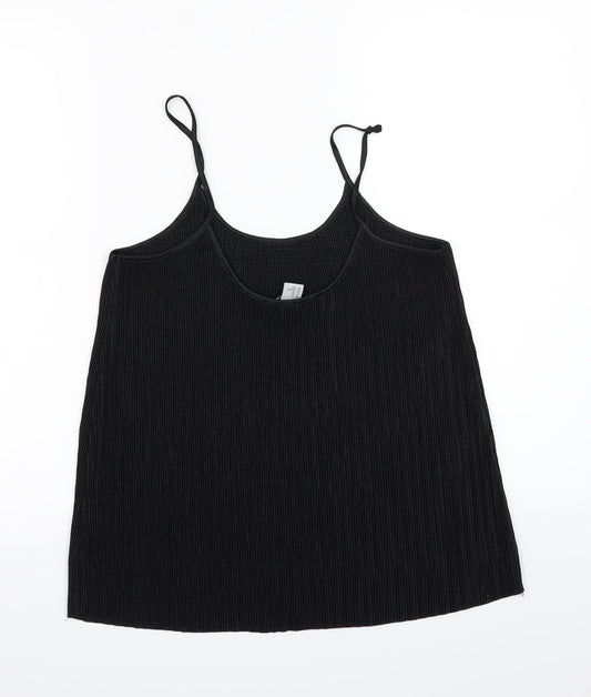 Womens UK Size XS H&M Black Basic T-Shirt