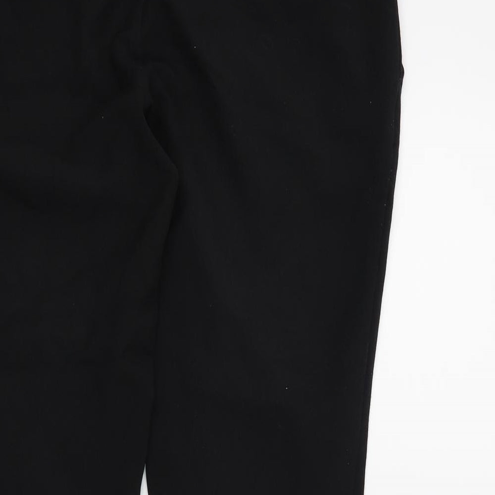 Womens UK Size 10 NEXT Regular Fit Black Trousers