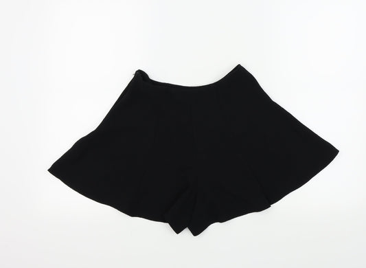 Miss Selfridge Womens Black Colourblock  Skimmer Shorts Size 8