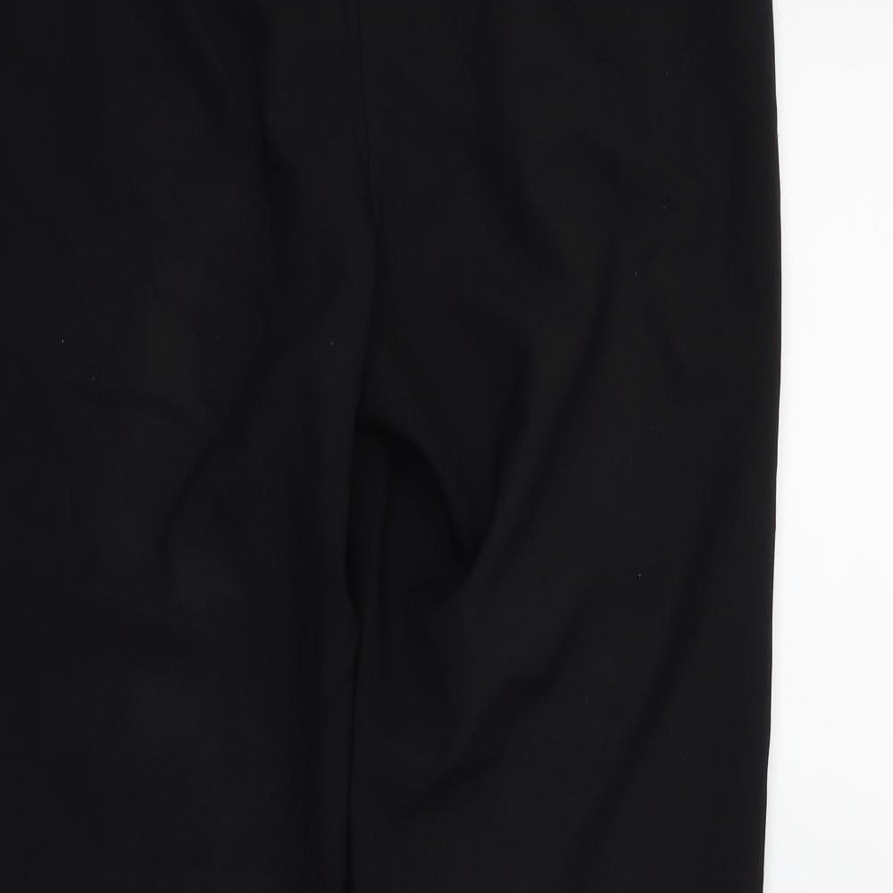 Brand and care label for F&F women’s black houndstooth trousers, size UK 10, 26-inch leg