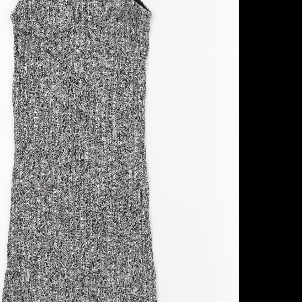 Womens UK Size XS Glamorous Grey Basic T-Shirt