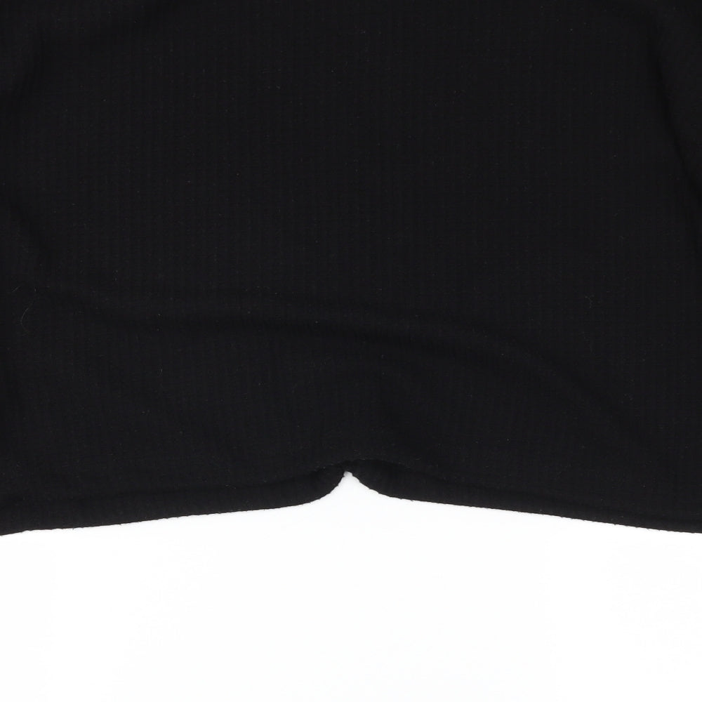 Womens UK Size XL Select Black Cropped Polo