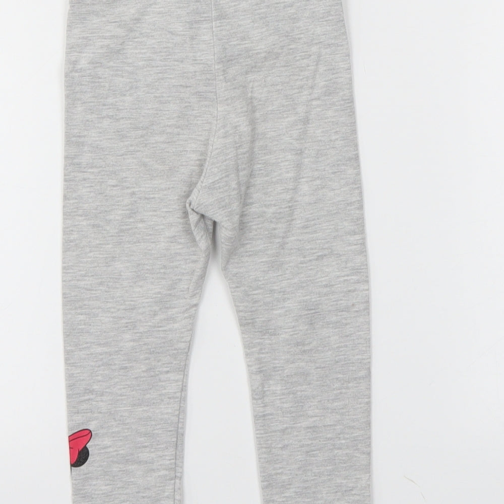 H&M Girls Grey Pedal Pusher Trousers Size 2 Years