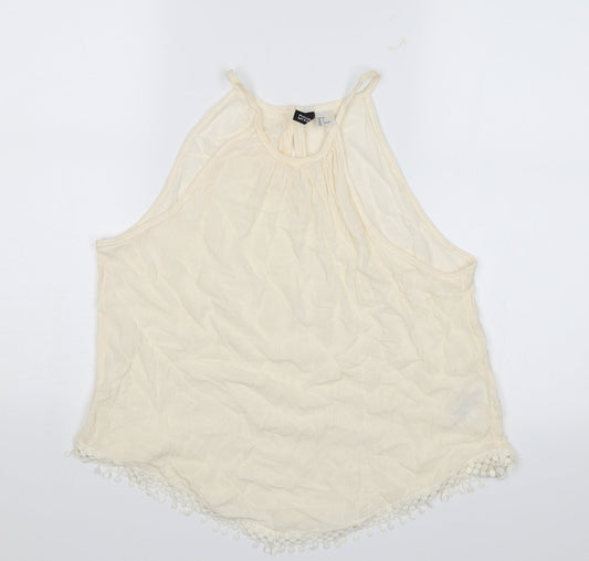 Womens UK Size 8 Divided White Camisole Blouse