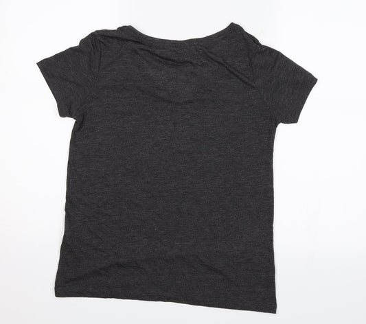 Atmosphere Womens Grey Basic T-Shirt Size 8