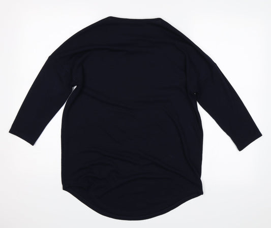 Papaya Womens Blue Jersey T-Shirt Size S