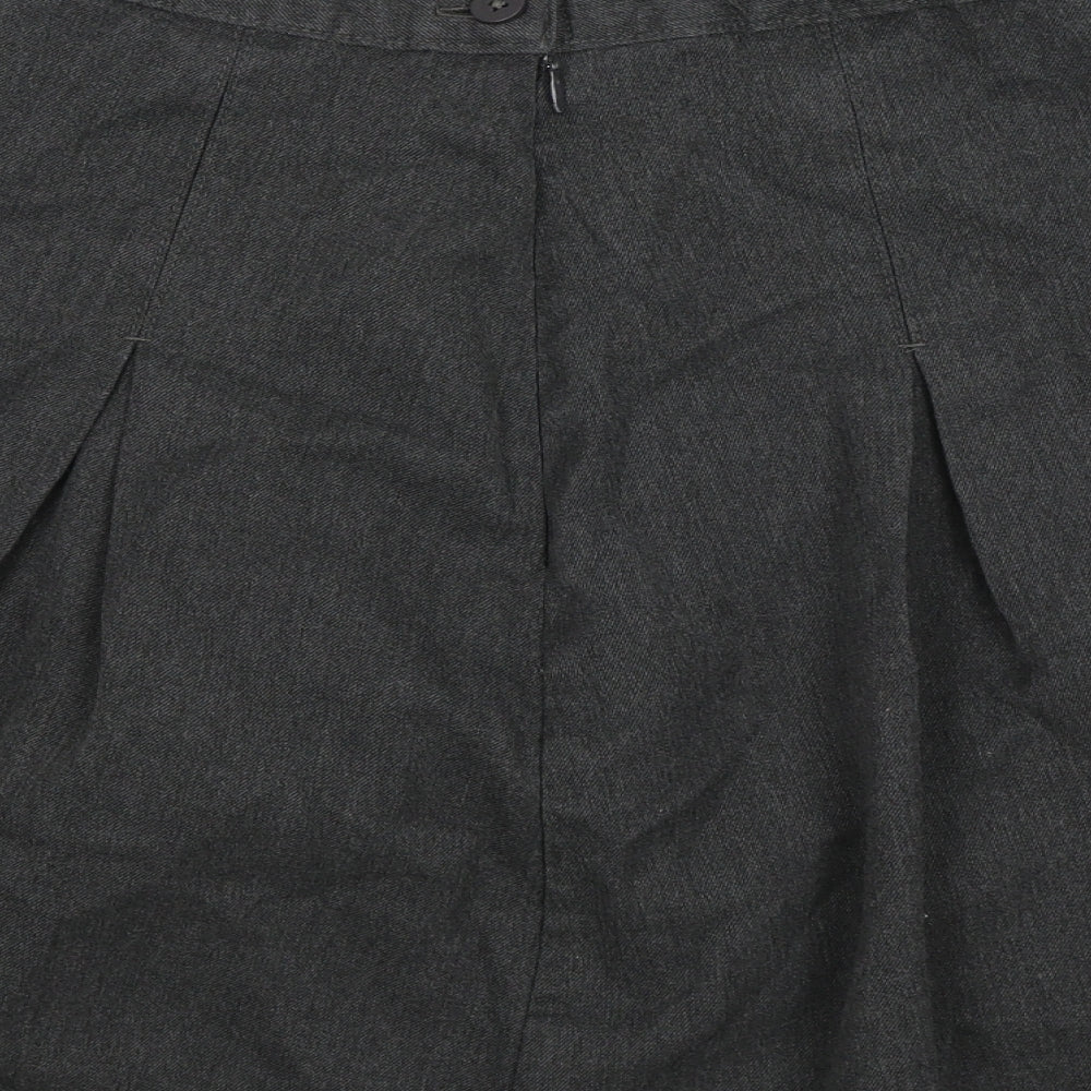 M&S Girls Grey Straight & Pencil Skirt Size 11-12 Years - School