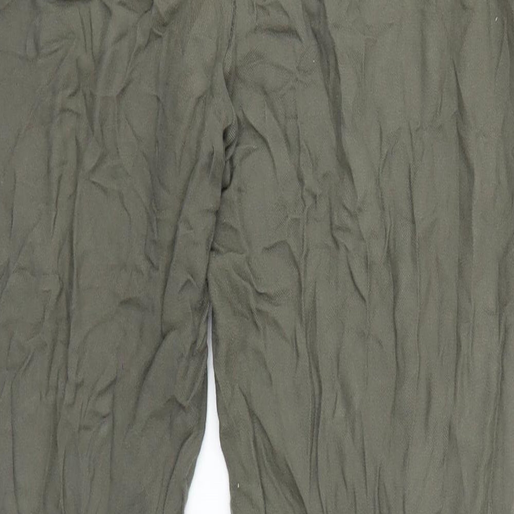 New Look Womens Green Trousers Size 8 L26 in