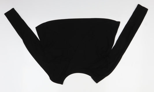 Light Before Dark Womens Black Basic Blouse Size XS