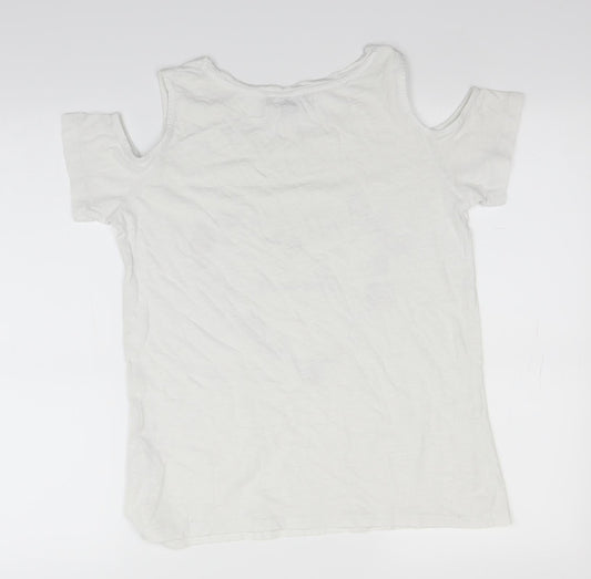 Primark Womens White Basic T-Shirt Size 10