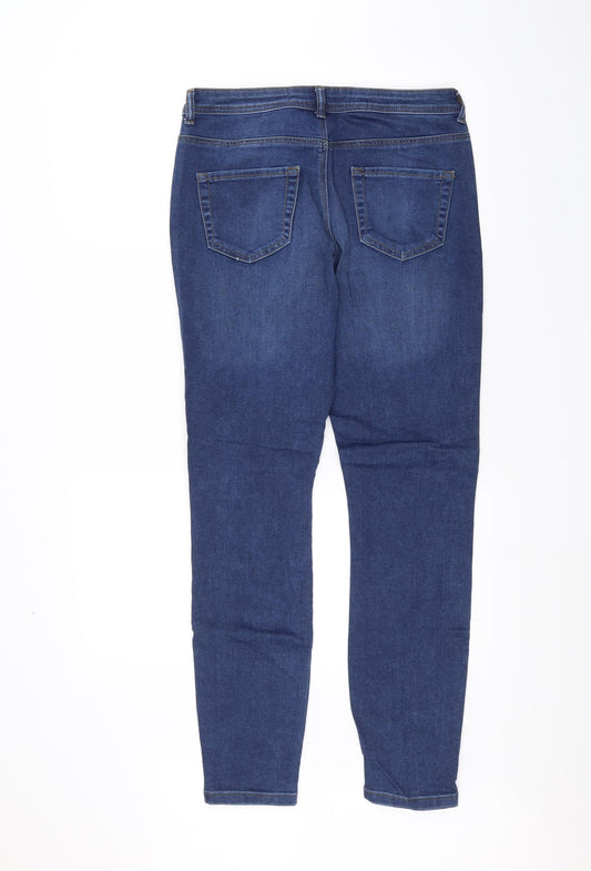 Denim & Co. Womens Blue Straight Jeans Size 14 L29 in