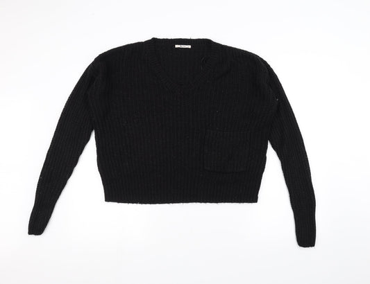 TU Womens Black Knit Pullover Jumper Size 16