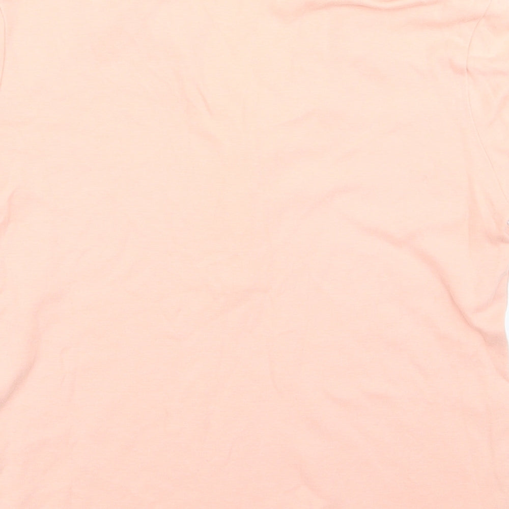 Womens UK Size 10 m&s Pink Basic Polo